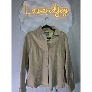 Vintage Leather Silk Jacket Coat Womens Small Indie Chic Biker Office Fall Cozy